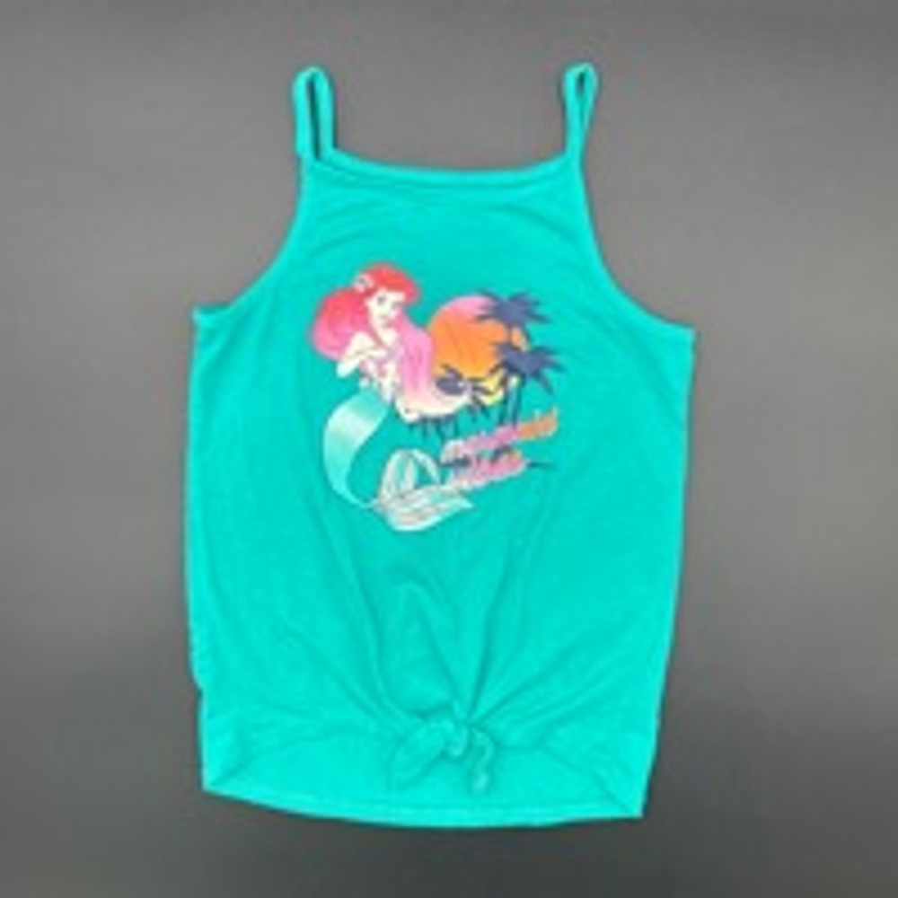 Girls DISNEY ARIEL Jumping Beans Tank Top Size 6 Teal